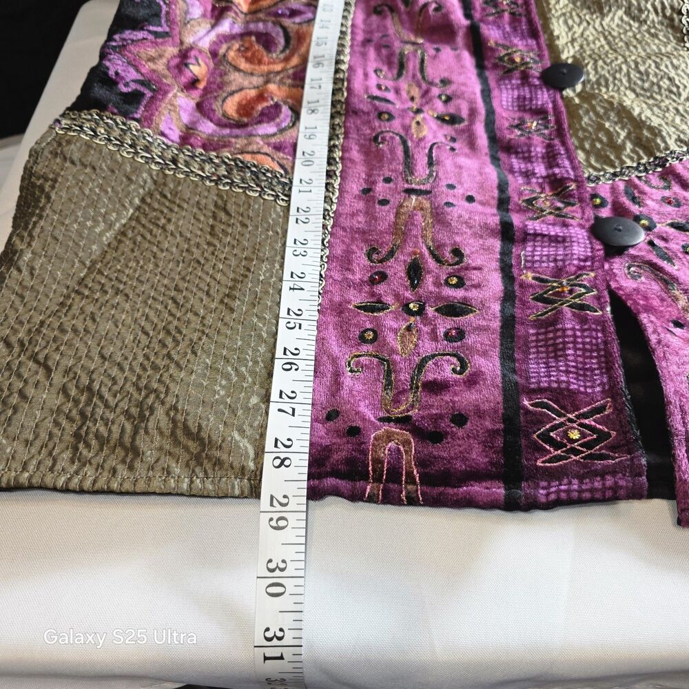 Vintage Flashback Patchwork Boho Jacket Women's S… - image 4